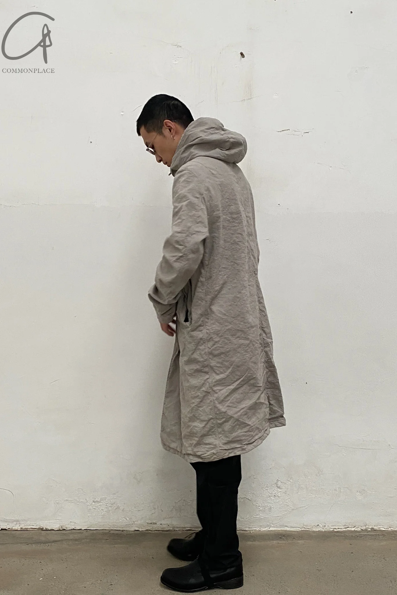 Poeme Bohemien (Long Hooded Jacket) PA-01 T-13 LGREY MEN - Image 35