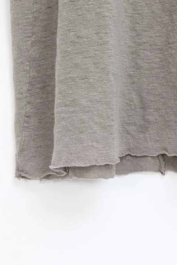 Poeme Bohemien (V-neck short-sleeved T-shirt-gray) TS-20 J-04 GREY - Image 5