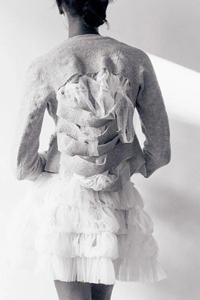RENAISSANCE Gauze String Skirt RNS-GRENADE MINI-MB Off-white PR101 - Image 5