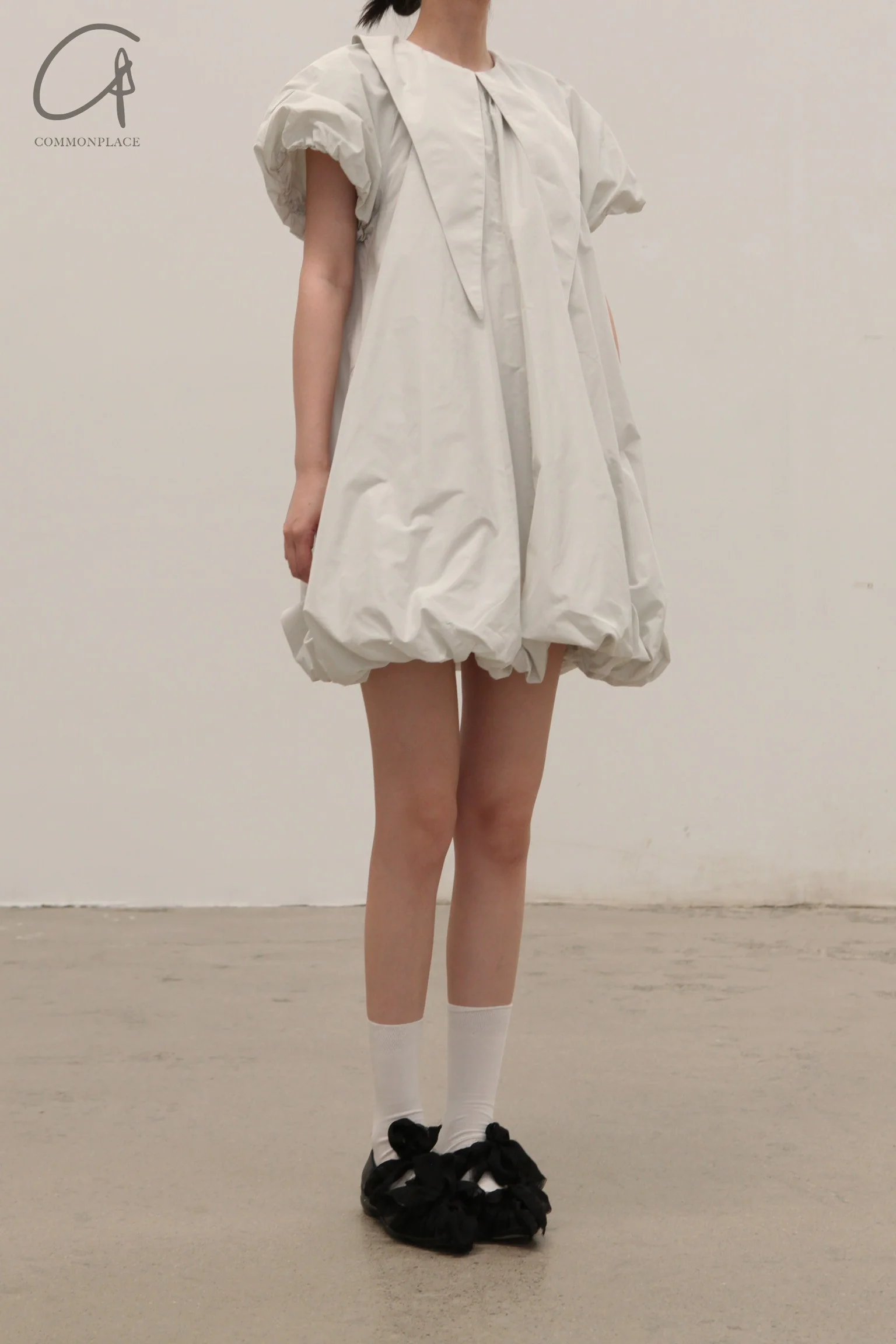 RENAISSANCE Limi Tafeta dress RNS-LIMI TAFFETA-GH steel grey - Image 5