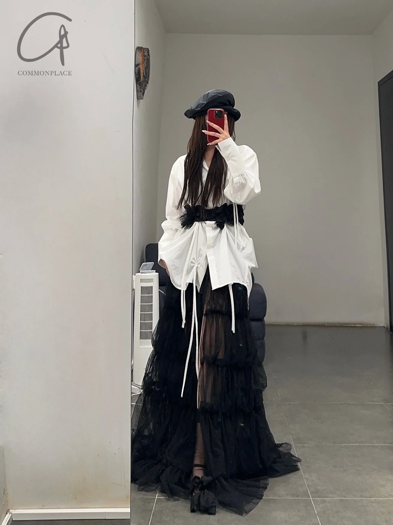 RENAISSANCE Tulle String Skirt RNS-GRENADE-HEI Black PR101 - Image 9