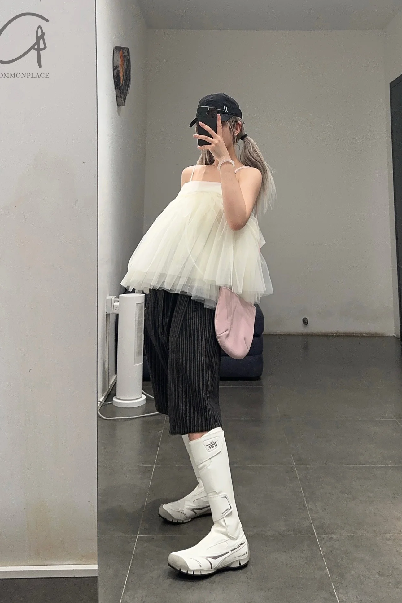 RENAISSANCE Tulle Tank Top RNS-GIGI TULLE-MB Off-white PR102 - Image 10