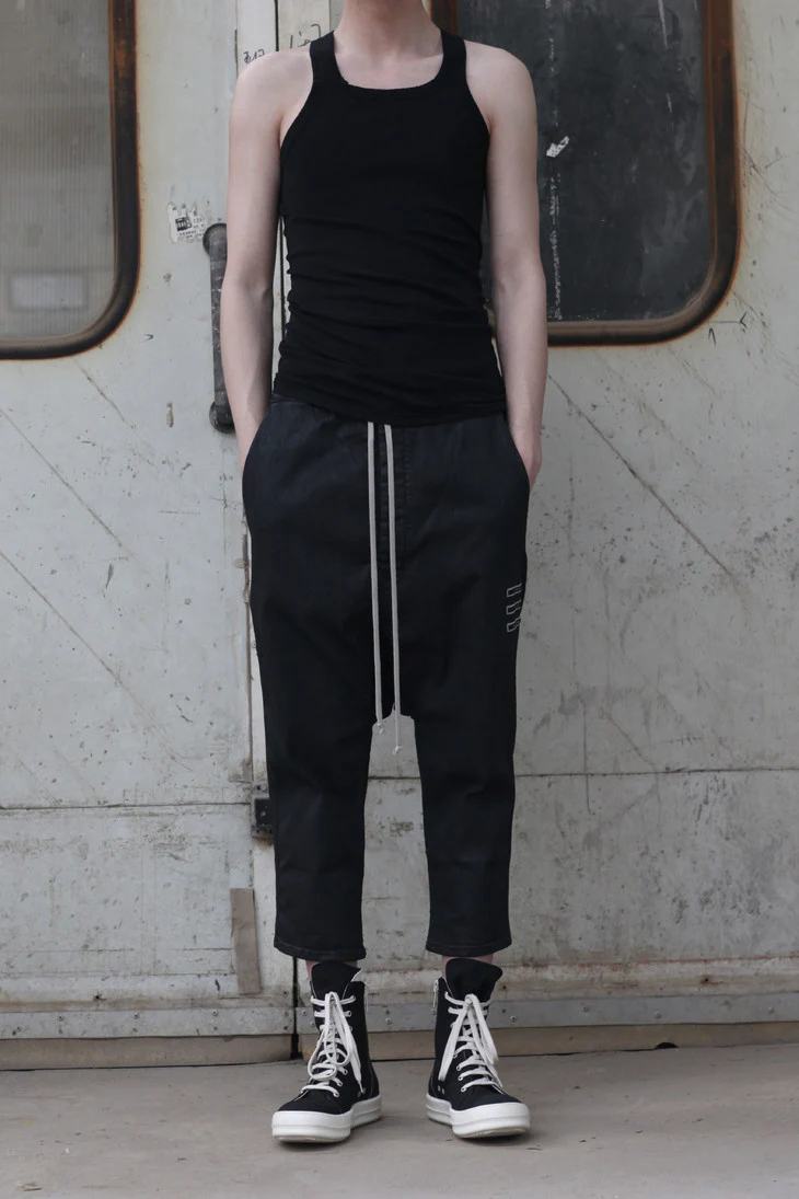 Rick Owens (denim drawstring suspenders) DU18S3373 SBWER3 99 - Image 10