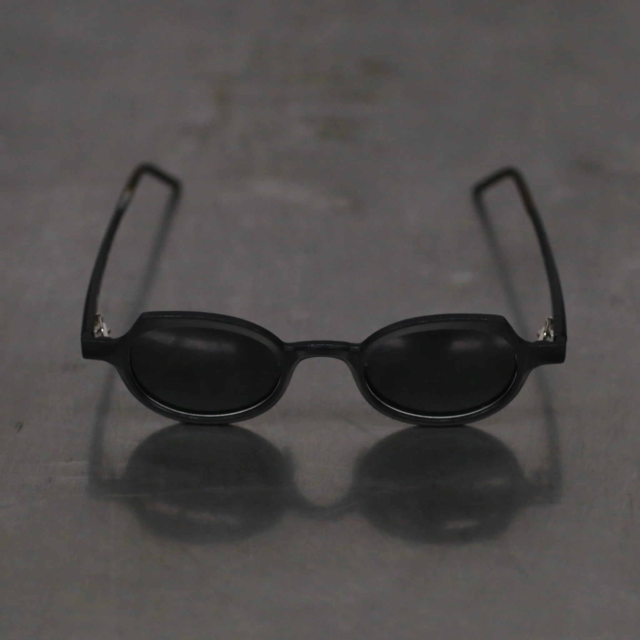 Rigards aluminum magnesium alloy glasses RG0090AL series collection RG-RG0090AL-HSH black frame dark gray lenses - Image 2