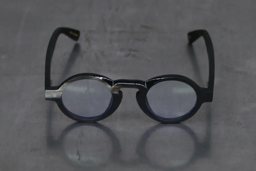 Rigards Black & White Matte Clear Glasses RG0060 - Image 2
