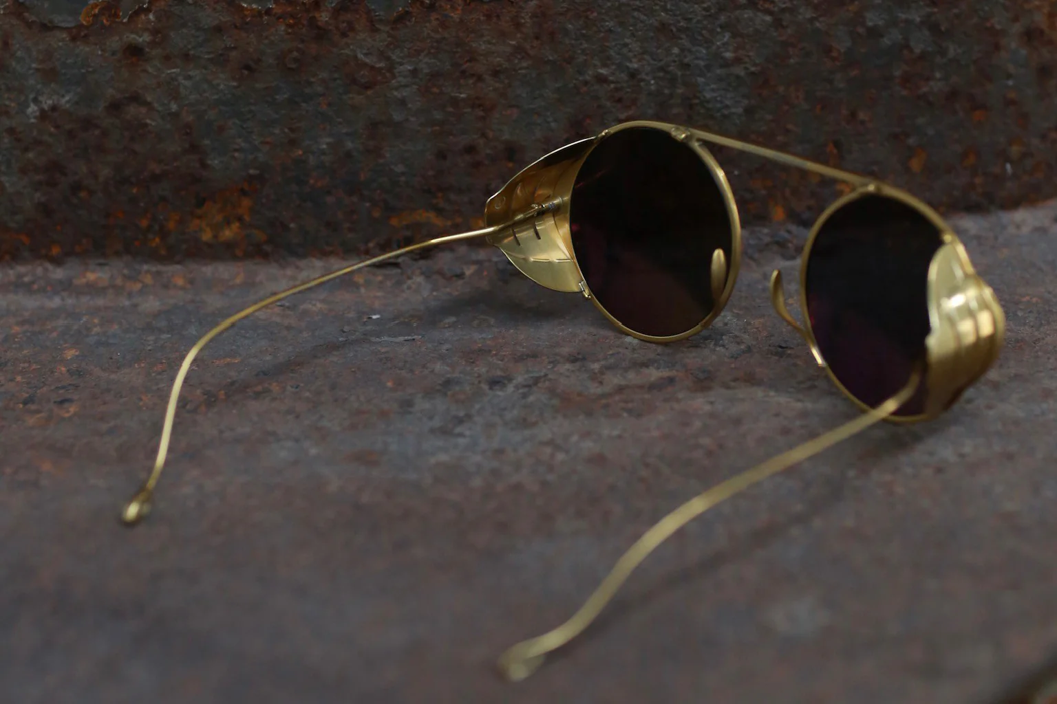 Rigards x boris bidjan saberi joint RG1011BBS β titanium alloy sunglasses RG-RG1011BBS-GJKSHP antique gold frame dark gray lenses - Image 7