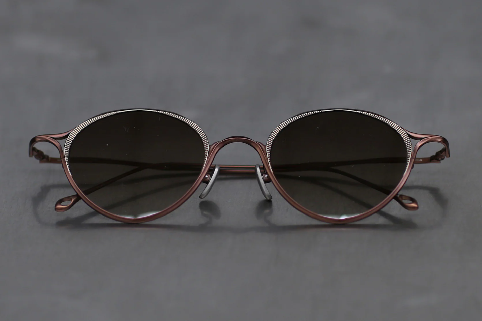 Rigards RG1093TI Series β Titanium Sunglasses RG-RG1093TI-QTDJ Bronze x Light Gold Matte Bronze