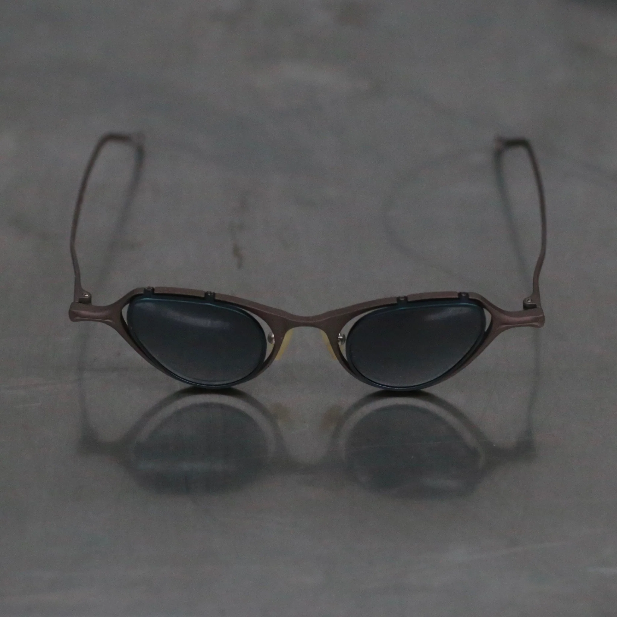 Rigards Detachable Chain Sunglasses, Aluminum-Magnesium Stainless Steel, Hong Kong Handmade RG-RG0123UJOH+-QTSH, Bronze/Dark Grey Lens - Image 2