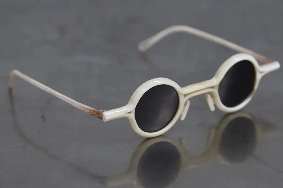 Rigards&DETAJ Marble Silver Dark Gray Lens Glasses RG0824 - Image 3