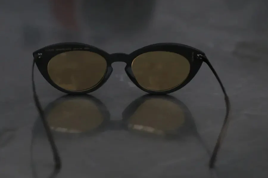 Rigards natural buffalo horn wire-cut high-level handmade glasses RG0106 black and yellow - Image 2