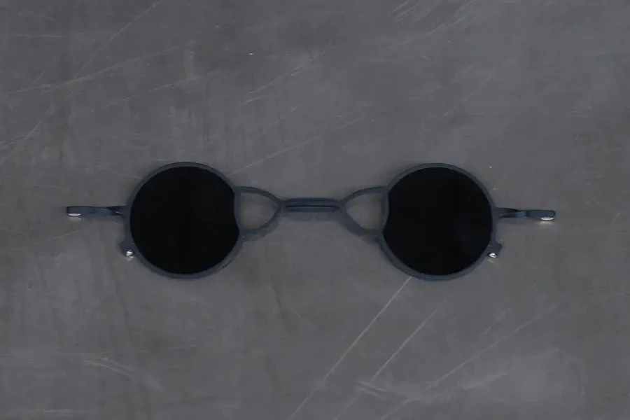 Rigards RG0105TI Series Collection Titanium Freely Removable Double-layer Glasses RG-RG0105TI-CLIP-MSH Ink Frame Dark Gray Lenses
