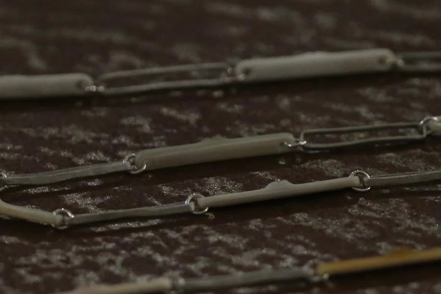 Rigards Marble + 925 Silver Matte Chain AT005AG - Image 4