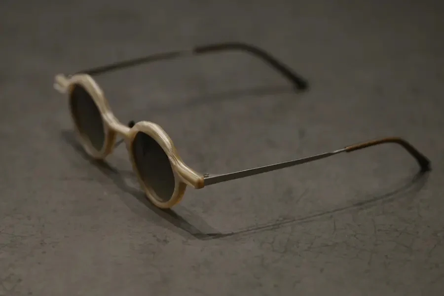 RIGARDS Natural Buffalo Horn Wire Cut Hand Polished Glasses RG1094 Series Collection RG-RG1094-DLS Marble - Image 3