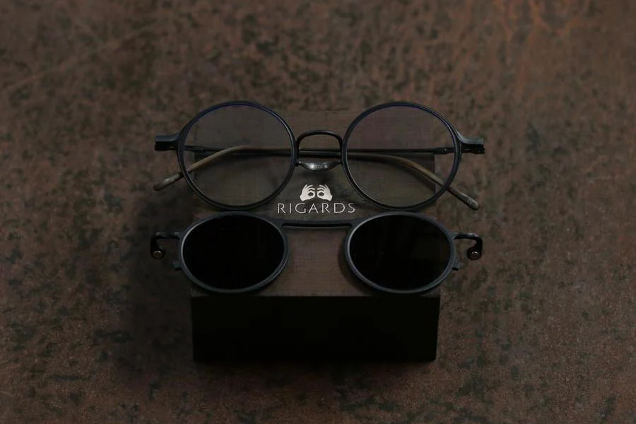 Rigards*TVA matte black/transparent + gray lens glasses RG2001TVA(A) - Image 2