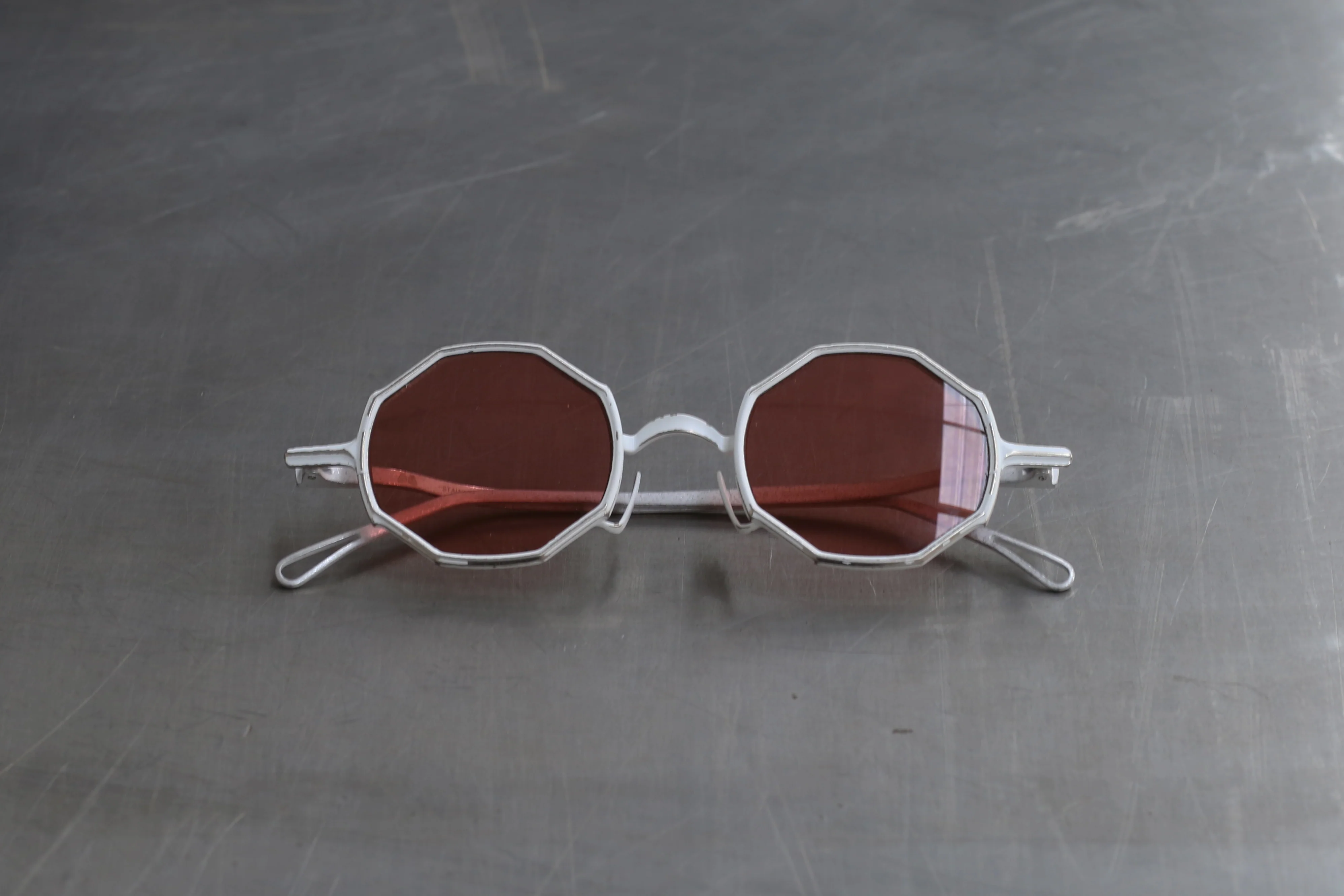 Rigards Octagonal Glasses RG0088ST White