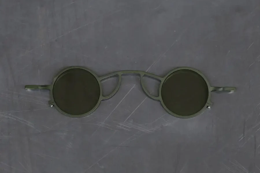 Rigards RG0105TI Series Collection Titanium Freely Removable Double-layer Glasses RG-RG0105TI-CLIP-GLQL Olive Frame Light Green Lenses