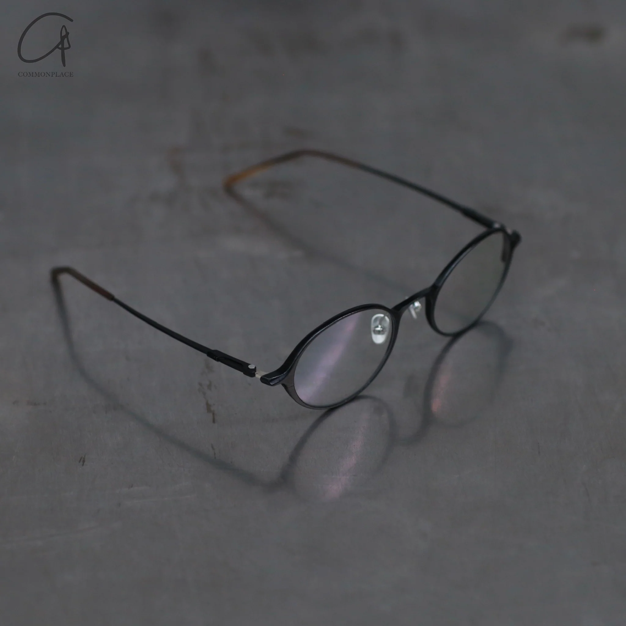 Rigards oval aluminum magnesium alloy frame glasses RG0103AL series collection RG-RG0103AL-HSTM-F black transparent - Image 3