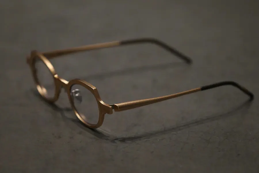 Rigards Aluminum Magnesium Alloy Eyeglasses RG0090AL Series Collection RG-RG0090AL-JIN Gold - Image 3