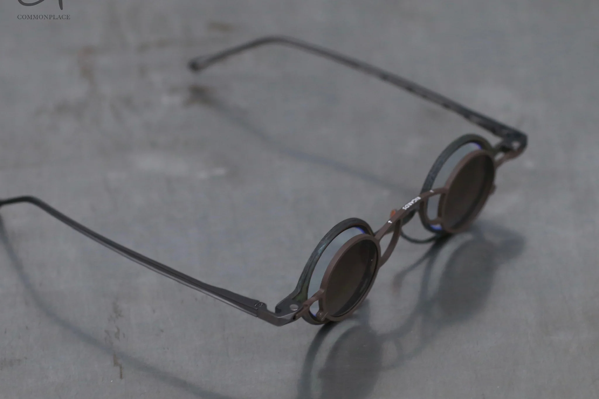 Rigards RG0105TI Series Collection Titanium Freely Removable Double-layer Glasses RG-RG0105TI-FCQT Jade + Bronze / Transparent + Bronze Sheet - Image 4