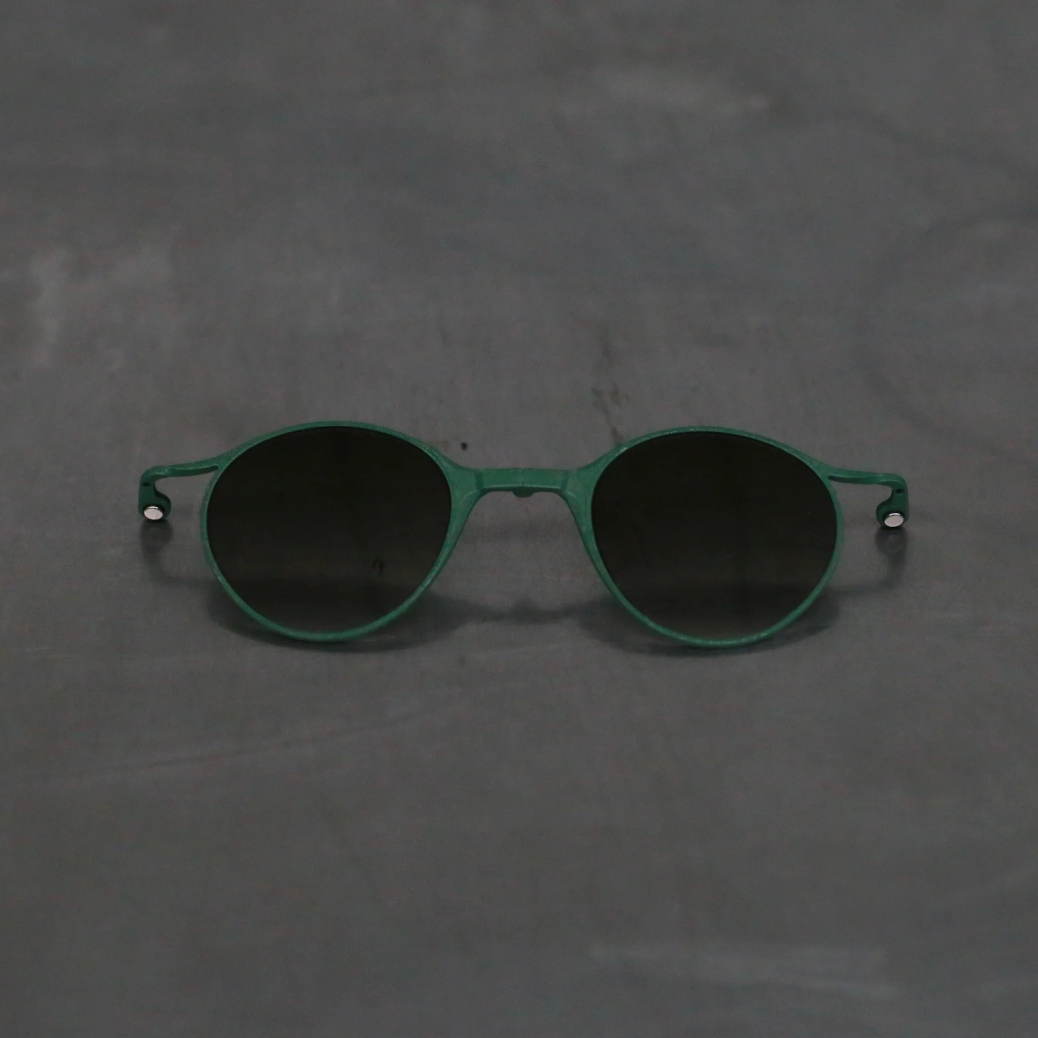 Rigards RG1038 Series Collection Detachable Double-Layer Plain Sunglasses RG-RG1038TI CLIP-SLKJBL Dark Green Frame Gradient Green Lenses