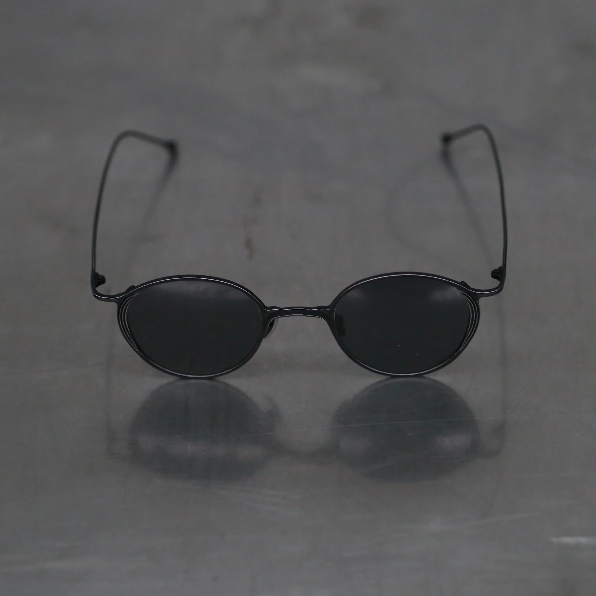 Rigards RG1091TI Series Titanium Sunglasses RG-RG1091TI-GHSH (ANTIQUE BLACK D.GRAY LENS) - Image 2