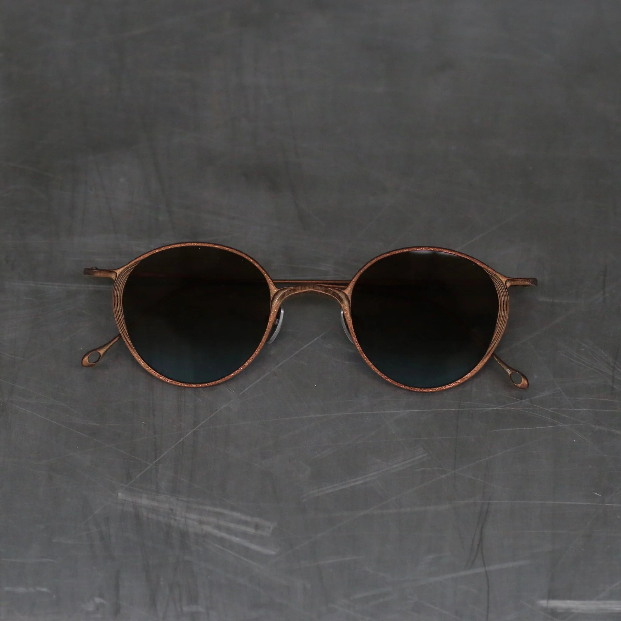 Rigards RG1091TI Series Titanium Sunglasses RG-RG1091TI-ZQTQTL (DIRTY BRONZE BRONZE BLUE LENS)