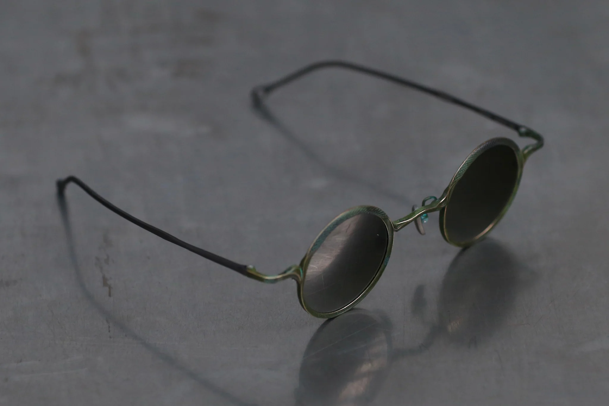Rigards RG1199CU Series Beta Titanium Pure Copper Round Eyeglasses RG-RG1199CU-FCLP Emerald/Green Lenses - Image 3