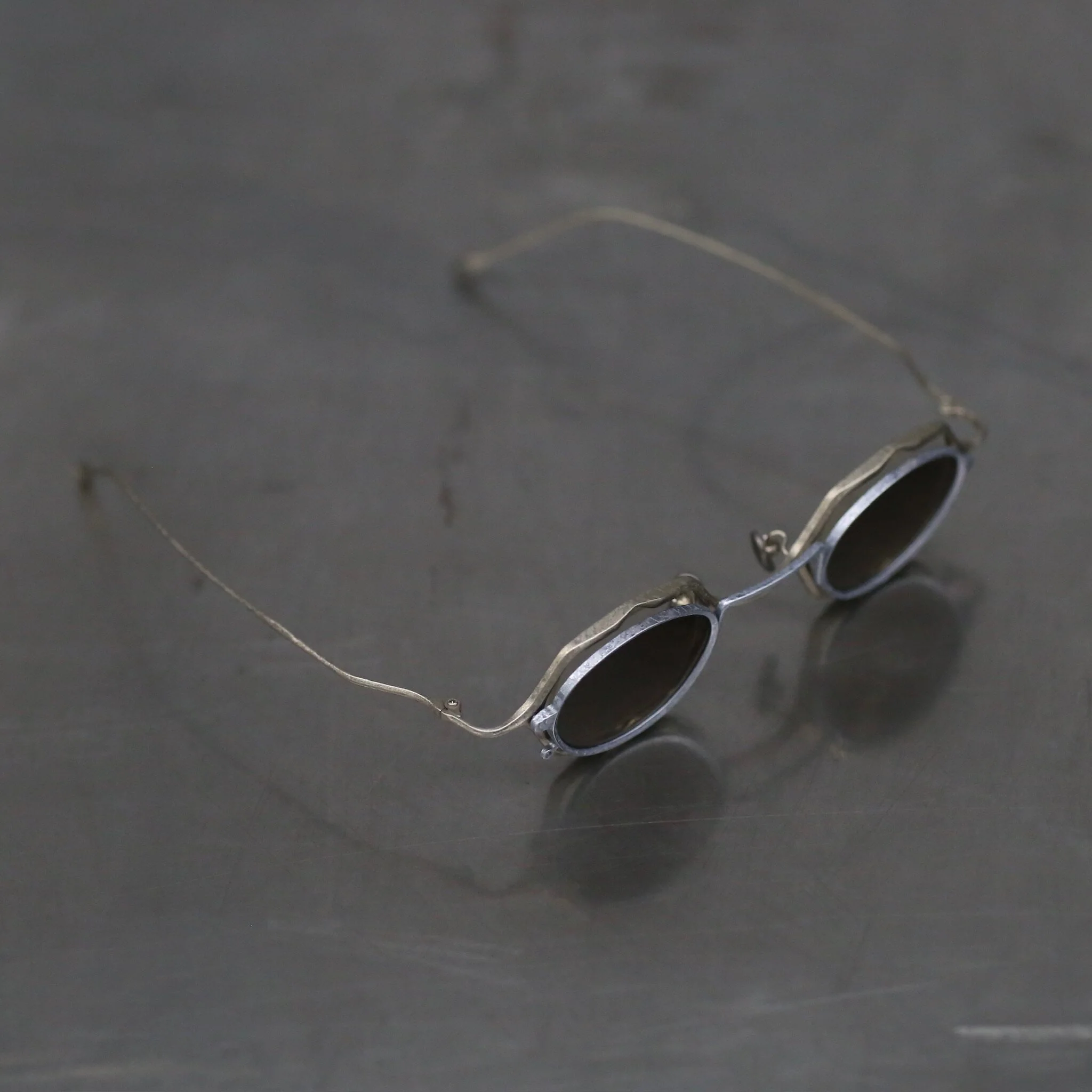 RIGARDS RG1948ZC BOX SET Series High-Quality Handcrafted Titanium Clip-on Sunglasses RG-RG1948ZC BOX SET-ZJGYTMQTJB (DIRTY GOLD + ANTIQUE SILVER CLEAR + BRONZE GR LENS) - Image 4