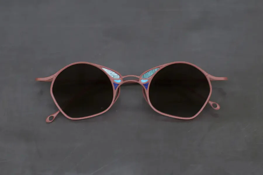 Rigards Titanium Hand Polished Eyeglasses RG-RG1032TI-XKQTP RG1032TI Rust Frame Bronze Sheet