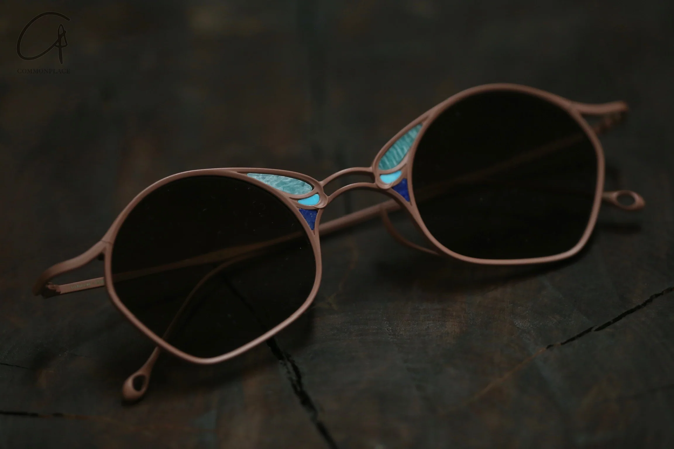 Rigards Titanium Hand Polished Eyeglasses RG-RG1032TI-XKQTP RG1032TI Rust Frame Bronze Sheet - Image 5