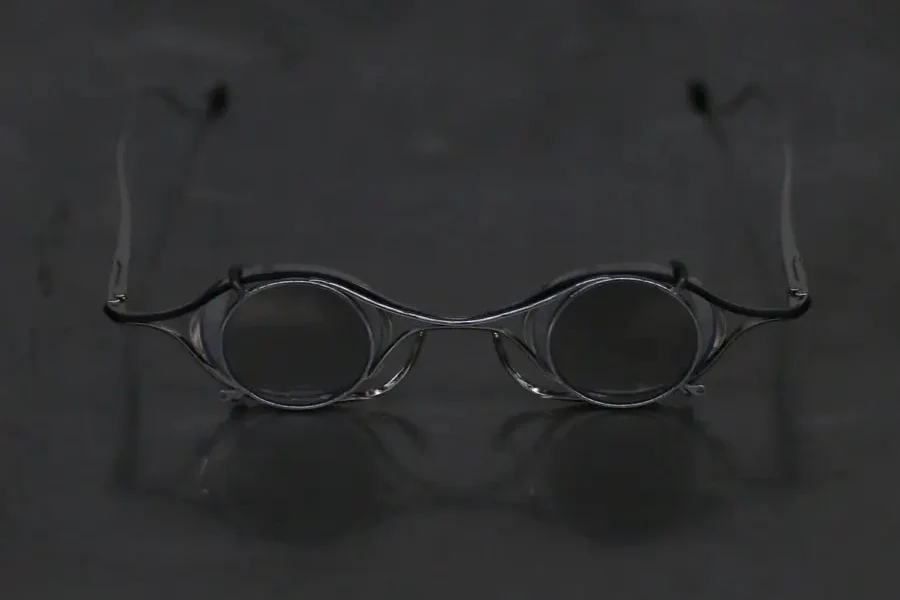 Rigards X TVA joint RG2003TVA stainless steel + titanium sunglasses RG-RG2003TVA-YHKTMQHP silver black frame transparent light gray lens - Image 3