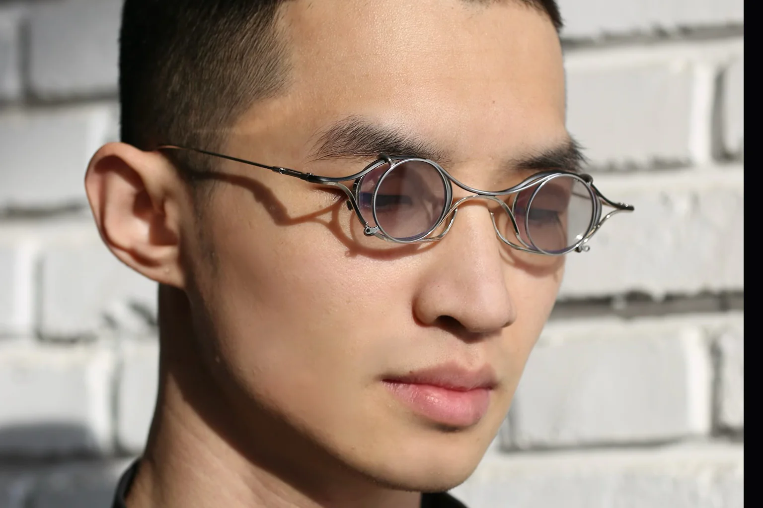 Rigards X TVA joint RG2003TVA stainless steel + titanium sunglasses RG-RG2003TVA-YHKTMQHP silver black frame transparent light gray lens - Image 7