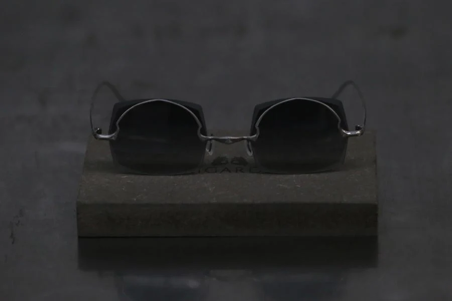 Rigards silver matte blue film glasses RG1049TI - Image 2