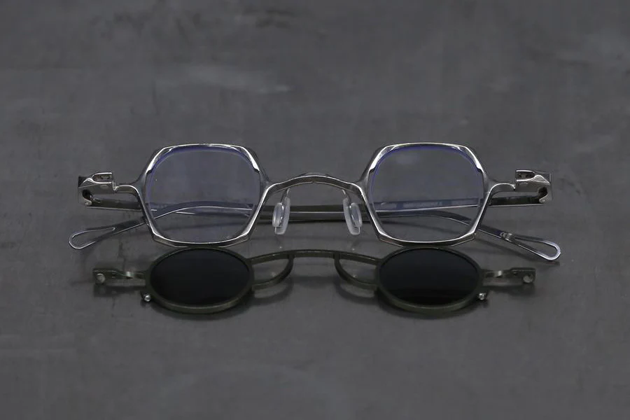 Rigards Silver + Olive Frame Matte Dark Gray Sheet Mirror RG1921TI - Image 6
