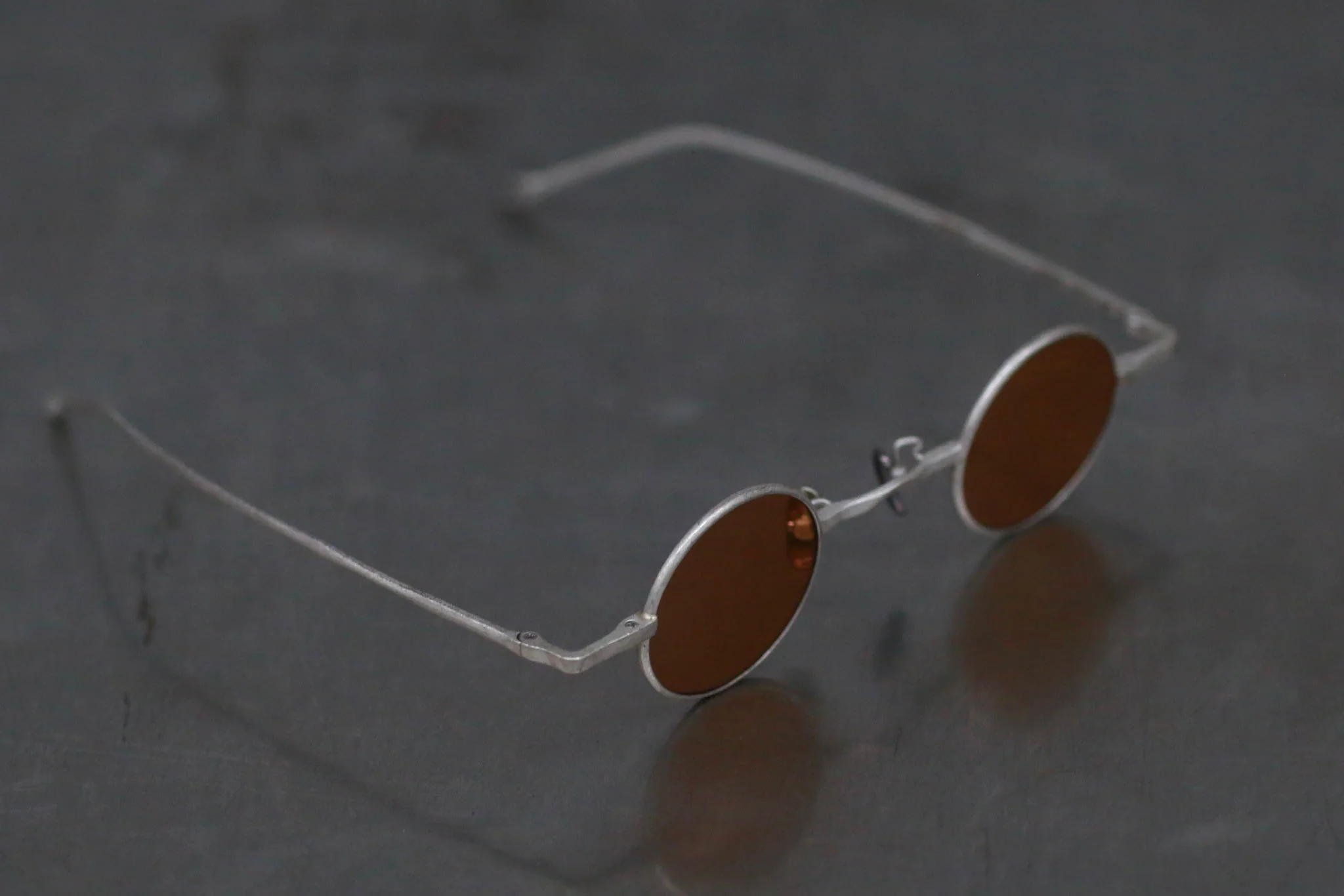 Rigards sterling silver high degree handmade glasses ultra-thin frame delicate work RG1098AG series collection RG-RG1098AG-LYH bright silver yellow lens - Image 3