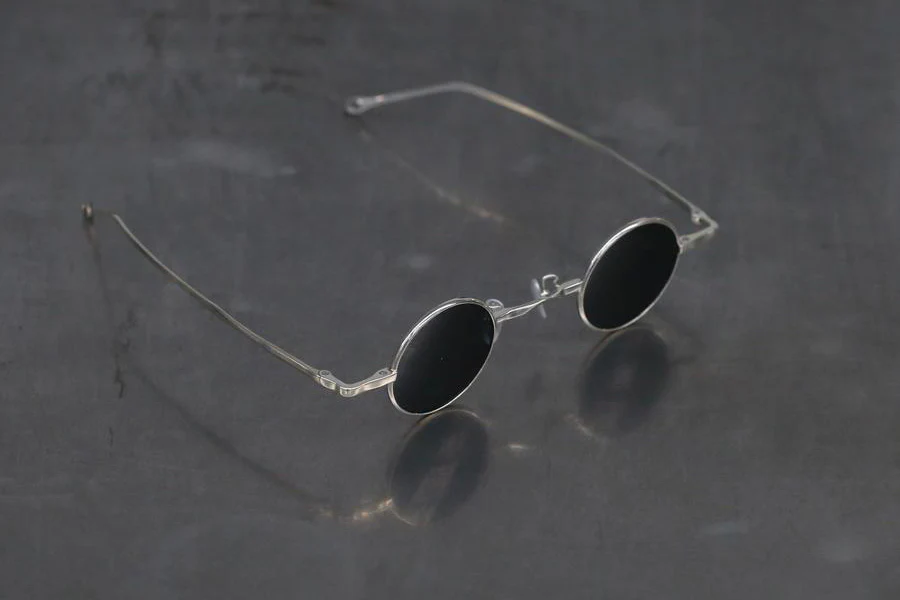 Rigards sterling silver high degree handmade glasses ultra-thin frame delicate work RG1098AG series collection RG-RG1098AG-CYPGH sterling silver polished gray - Image 3
