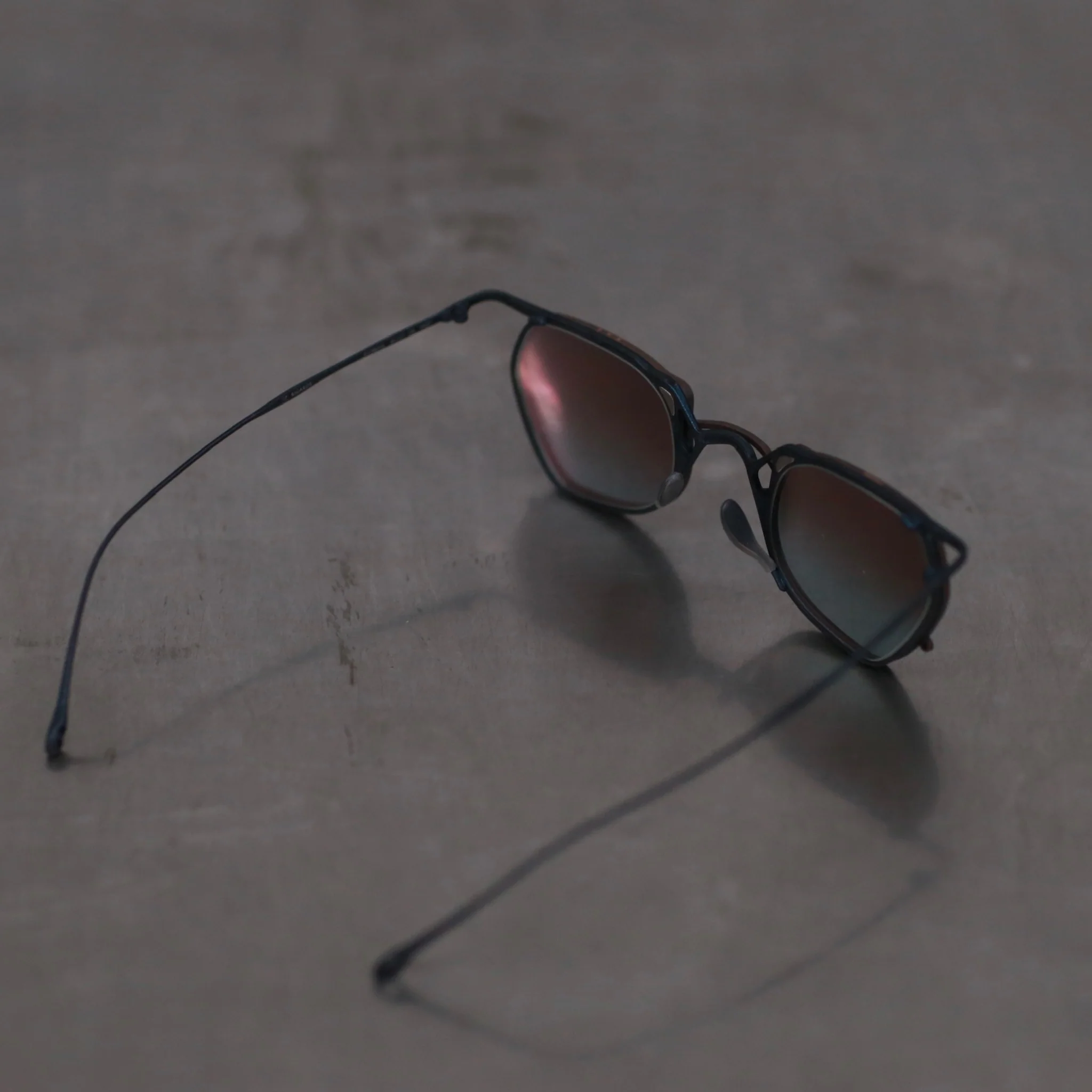 Rigards X TVA Joint RG1999TVA Series Special Shaped Double-layer Sunglasses RG-RG1999TVA-WYQGTMQTL Midnight + Bronze / Retro Transparent + Bronze Blue Lenses - Image 5