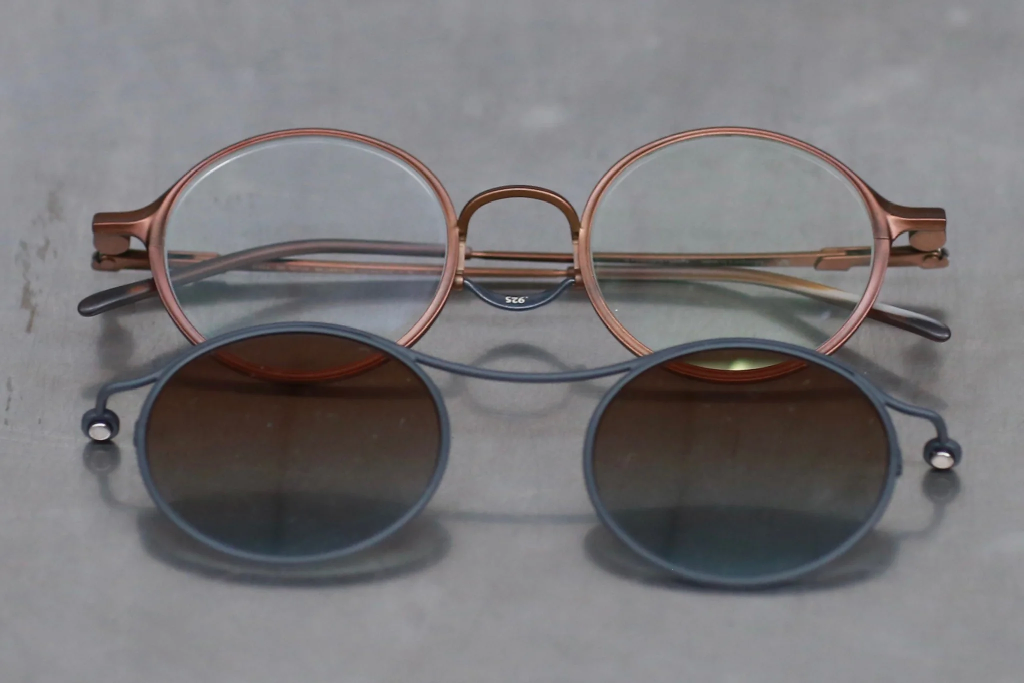 Rigards X TVA joint RG2000TVA stainless steel + pure titanium alloy 925 silver sunglasses series RG-RG2000TVA (A) -QTSHTMQTL bronze + dark gray frame transparent bronze blue