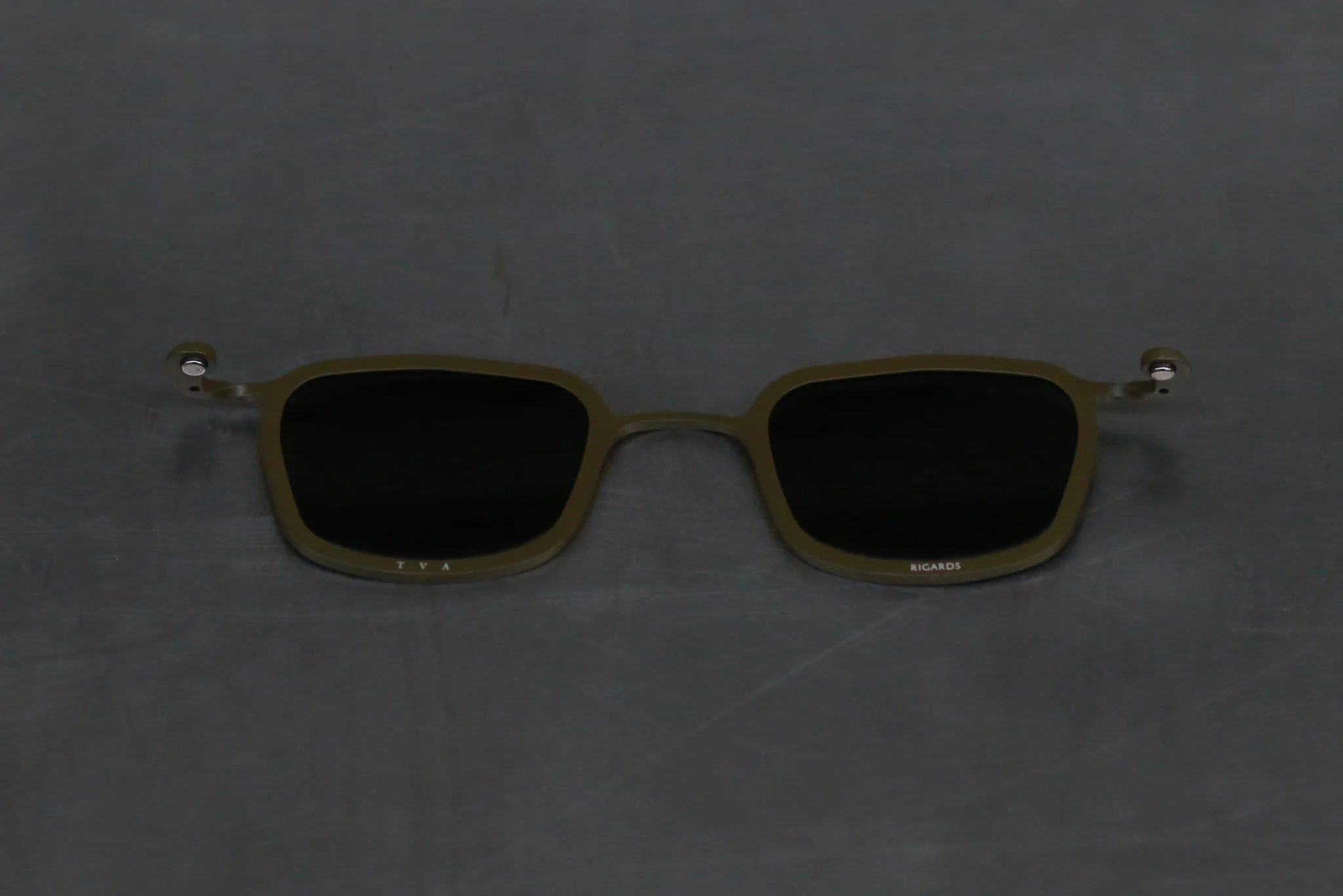 Rigards X TVA joint RG2004TVA titanium aluminum magnesium alloy double-layer sunglasses series RG-RG2004TVA CLIP-GLSH olive frame dark gray lens - Image 2