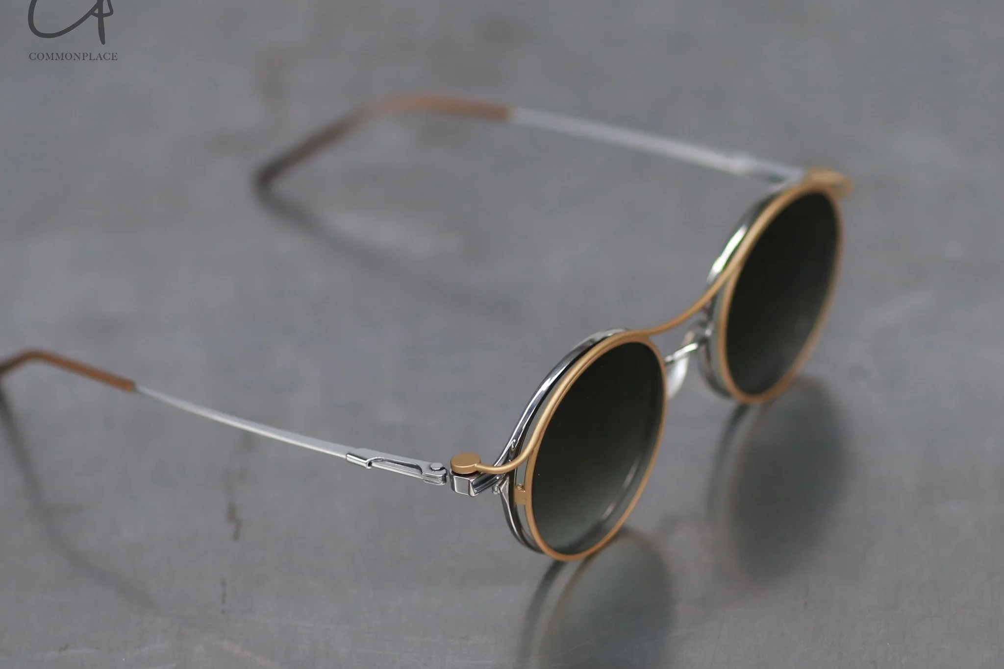 Rigards X TVA joint RG2000TVA stainless steel + pure titanium alloy 925 silver sunglasses series RG-RG2000TVA (A) -JKLP polished + gold frame transparent + green lens - Image 4