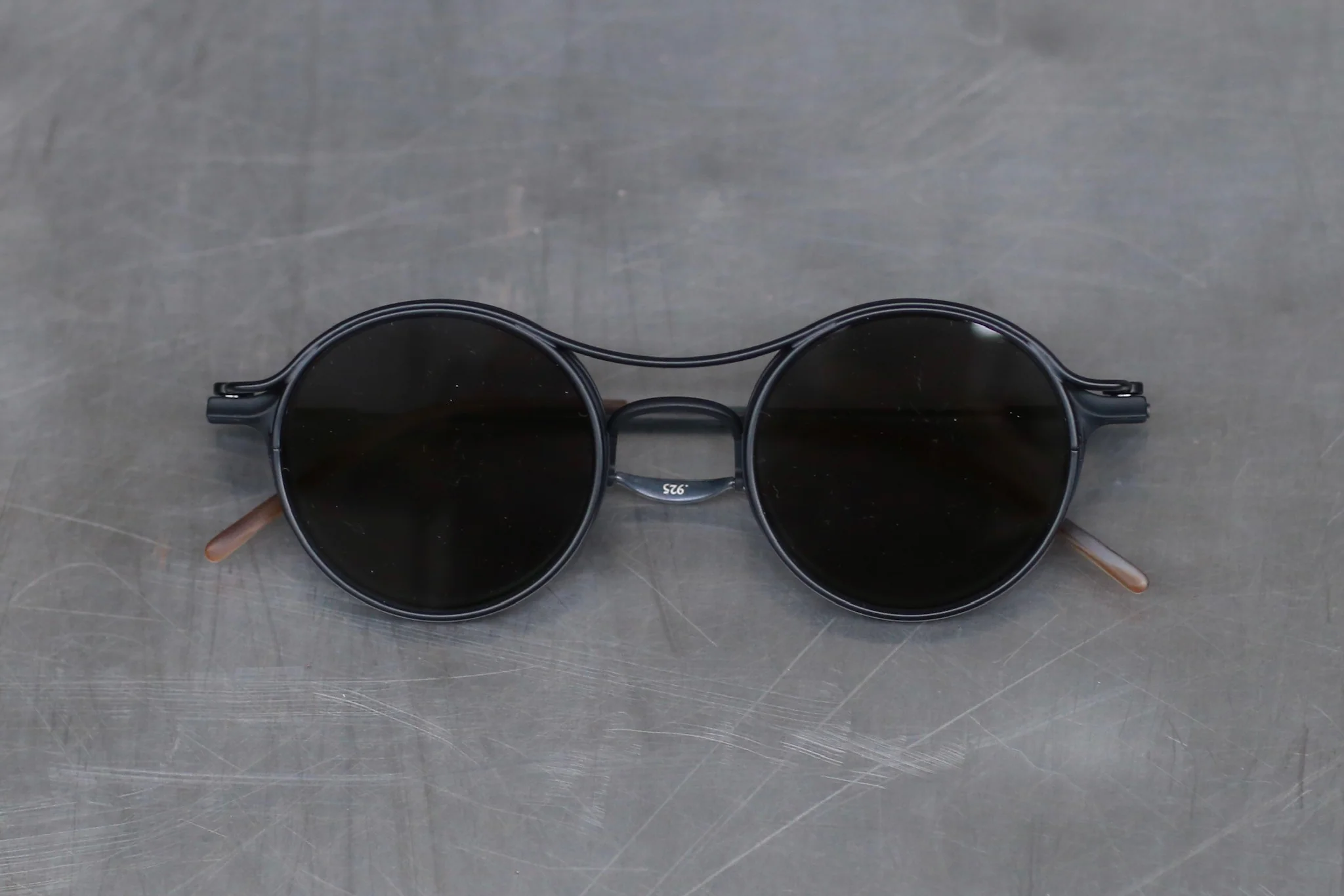 Rigards X TVA joint RG2000TVA stainless steel + pure titanium alloy 925 silver sunglasses series RG-RG2000TVA (A) - HKHHP black + black frame transparent + dark gray lens - Image 2