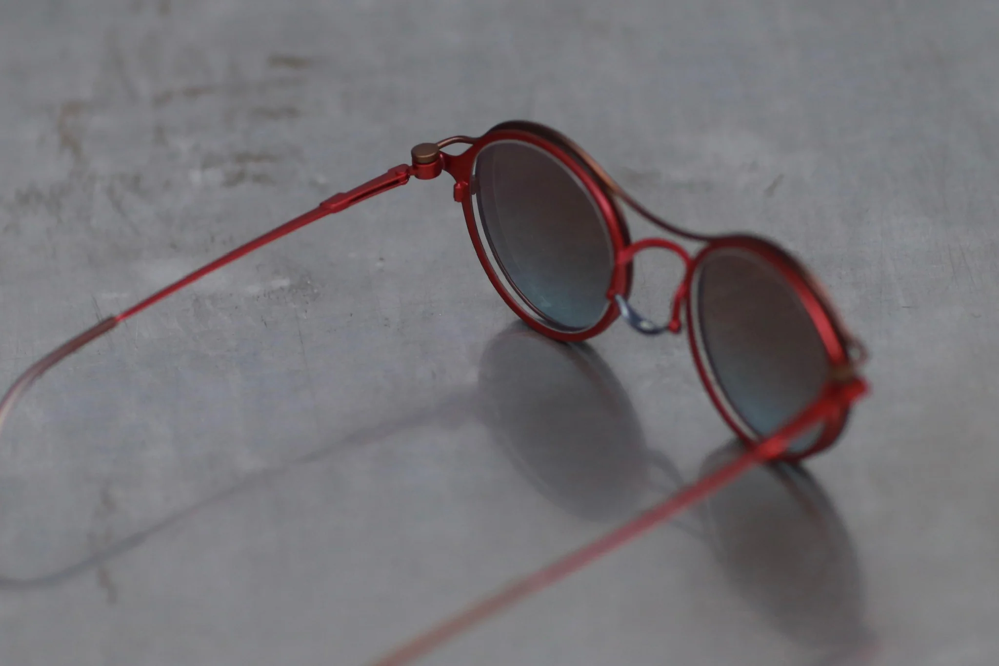 Rigards X TVA Joint RG2000TVA Stainless Steel + Pure Titanium Alloy 925 Silver Sunglasses Series RG-RG2000TVA(A)-HQTLP-F Red + Bronze Frame Transparent + Bronze Blue Lenses - Image 5