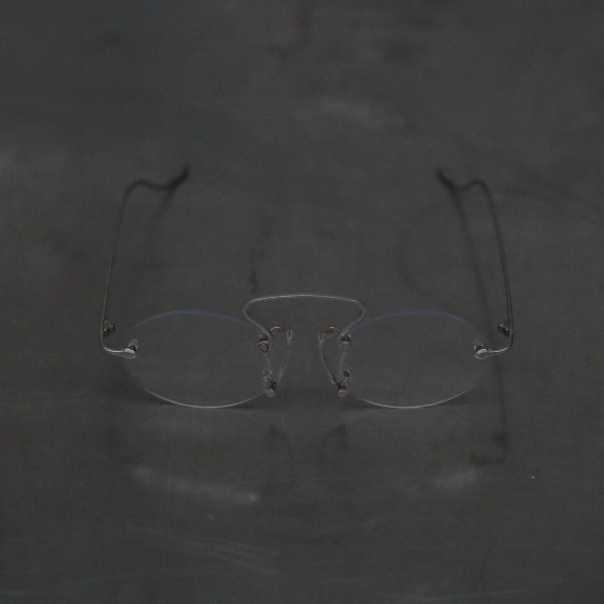 Rigards x UMA WANG collaboration: Steel rimless eyeglasses RG00UW6(A) series collection RG-RG00UW6(A)-FGY - Image 2