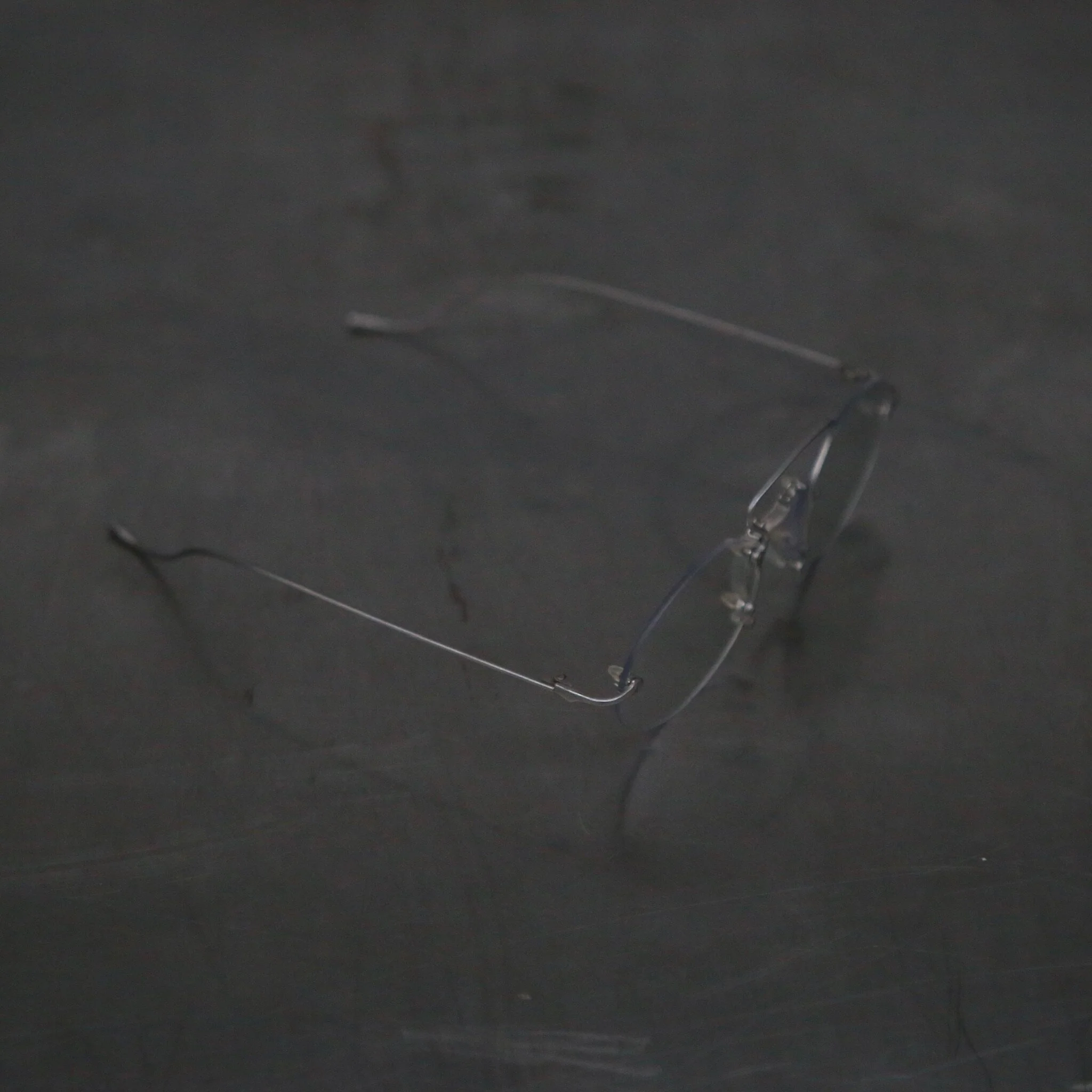 Rigards x UMA WANG collaboration: Steel rimless eyeglasses RG00UW6(A) series collection RG-RG00UW6(A)-FGY - Image 3