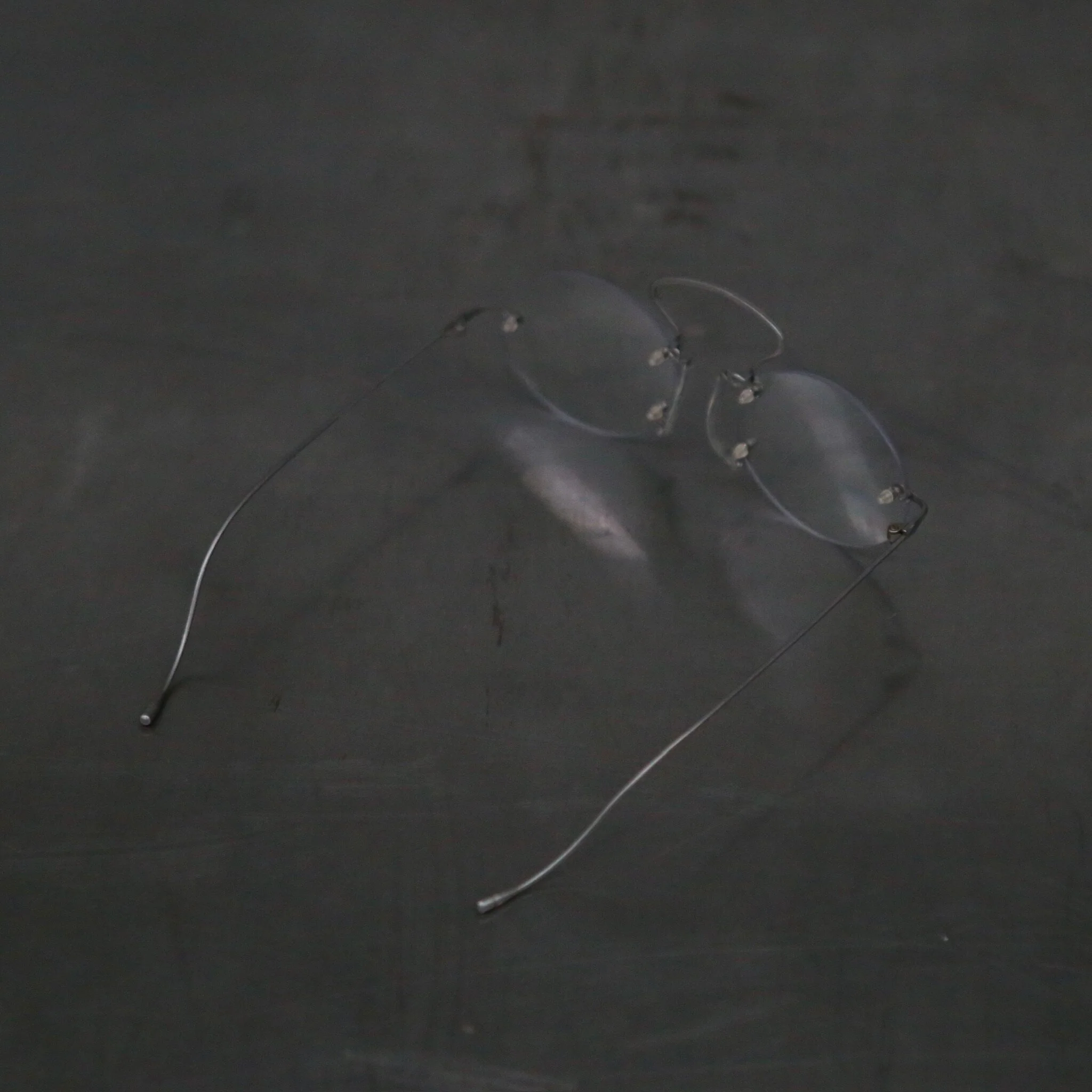 Rigards x UMA WANG collaboration: Steel rimless eyeglasses RG00UW6(A) series collection RG-RG00UW6(A)-FGY - Image 4
