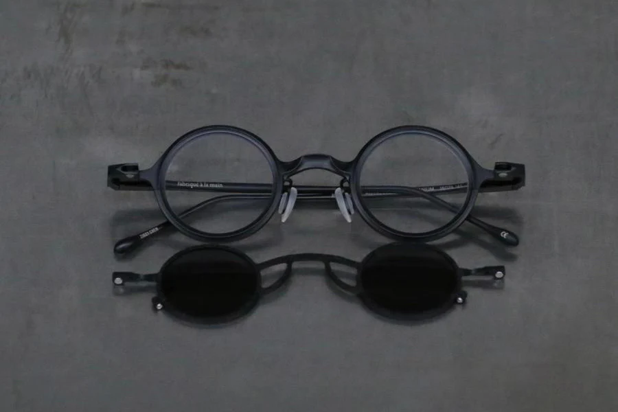 Rigards x ZIGGY CHEN black + matte black frame dark gray lens RG1911TI - Image 2