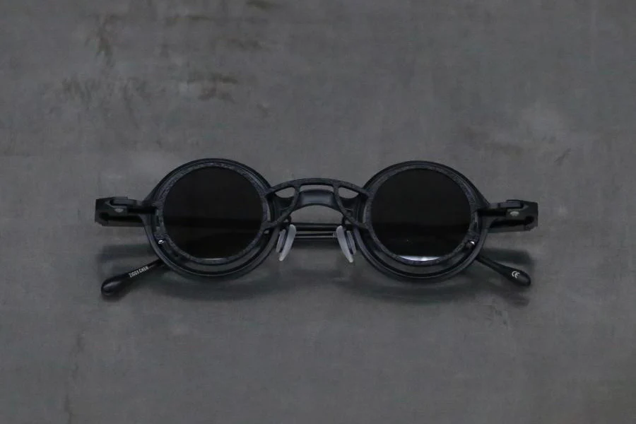 Rigards x ZIGGY CHEN black + matte black frame dark gray lens RG1911TI - Image 3