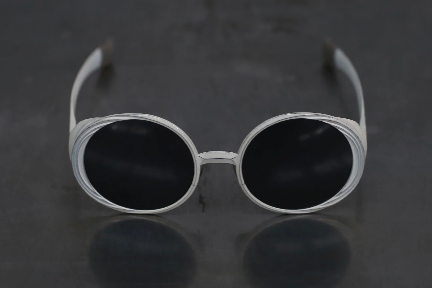 Rigards X ZIGGY CHEN joint RG1941ZC series pure titanium/aluminum-magnesium sunglasses RG-RG1941ZC-XYSKSH-F ivory frame dark gray lenses - Image 2