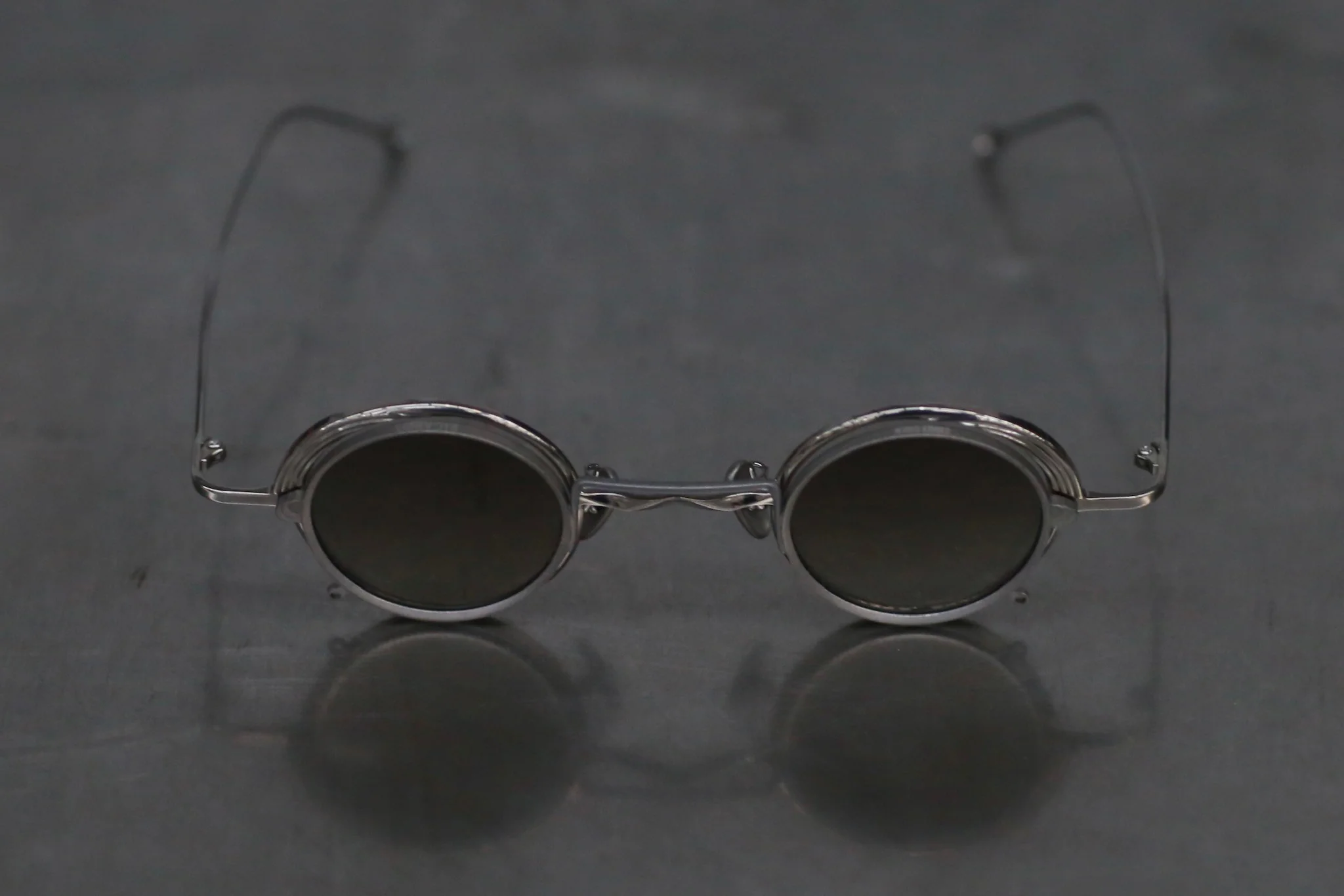 Rigards X ZIGGY CHEN Joint Series RG1008ZC Titanium Double-layer Sunglasses RG-RG1008ZC-GHTHJTMGY Polished + Titanium / Retro Transparent + Bronze Sheet - Image 3