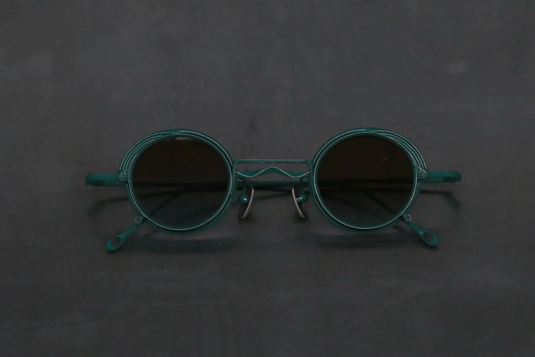 Rigards X ZIGGY CHEN Joint Series RG1008ZC Titanium Double-layer Sunglasses RG-RG1008ZC-SLSLTMQTL Dark Green + Dark Green Frame Transparent + Bronze Blue Lenses - Image 2